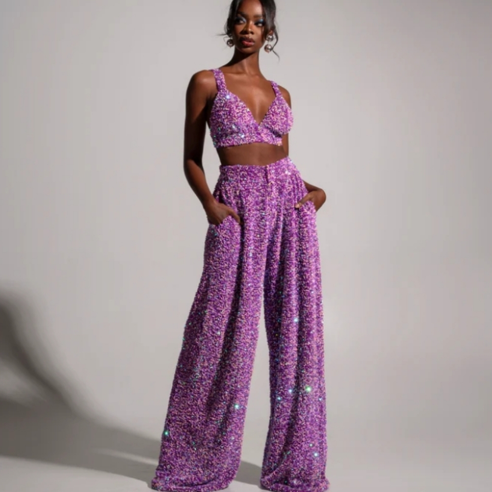 Sequins Bra & Pants Set
